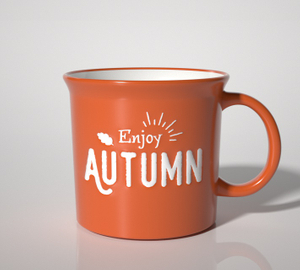 16OZ Harvest Festival Mug-relief silk printing&color glaze 2