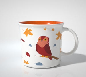 16OZ Harvest Festival Mug-autumn critters-Valley Goshawk