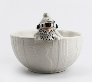 Embossed Santa Bowl