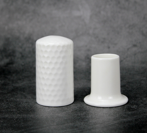 Pure white embossed series-Toothpick container