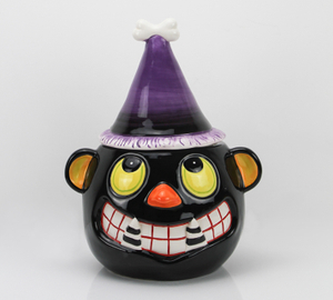 Halloween black grimace storage tank