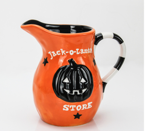 Halloween orange black pumpkin water rise
