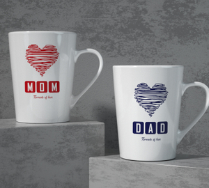 Father and Mother's Day Letter Cup
