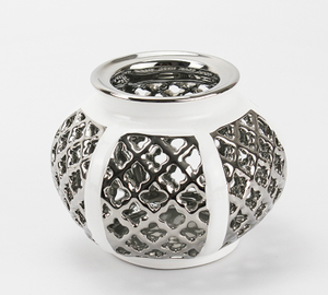 Ceramic hollow candle holder
