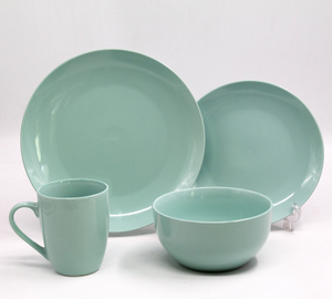 mint green 16-piece Tableware