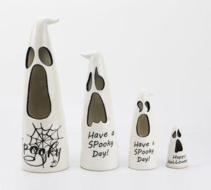White ceramic triangle screaming ghost candlestick series