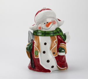 Big ceramic Christmas ornament-snowman