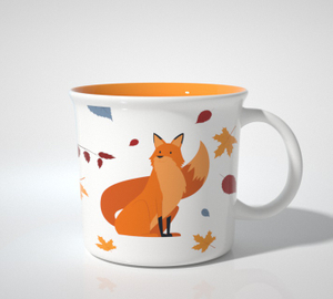 16OZ Harvest Festival Mug-autumn critters -fox 