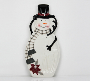 Christmas Snowman Snack Plate Series 1