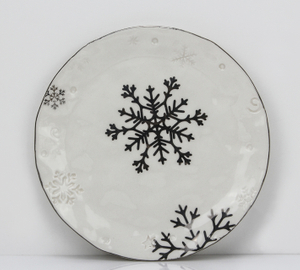 Christmas shiny snowflake series-Small plate