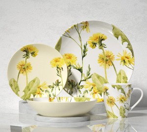 hand-painted Cornflower 16-piece Tableware set