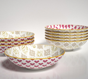 Serving Bowl pink love 26CM