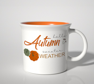 16OZ Harvest Festival Mug-letter Pattern Decoration 4 