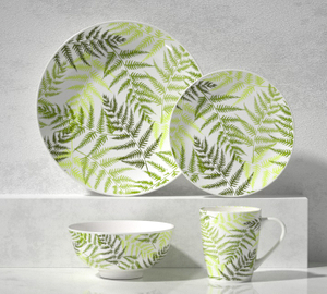 16-Piece Ceramic Dinnerware Set -Greenery
