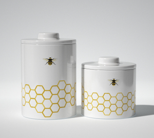 Ceramic Storage Tank, Sealed Coffee Storage Bottle with Ceramic Lid, Spice Jar Container Tea Pot Grain, Kitchenware