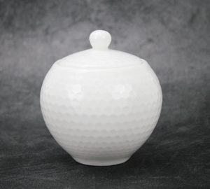 Pure white embossed series-Salt and papper-Sugar bowl