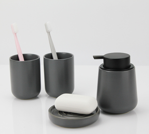 Black bathroom four-piece set