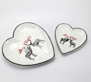 Christmas Bump Heart-shaped Plate Series