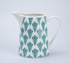 Peacock Feather Pattern-Milk Tank