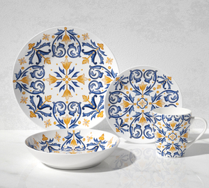 16-Piece Ceramic Dinnerware Set-Different region amorous feelings