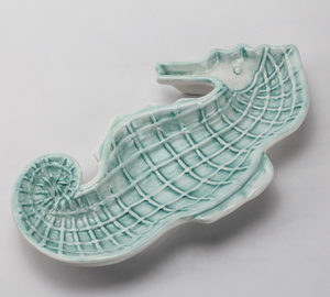 Three-dimensional relief marine life modeling series tableware-hippocampus