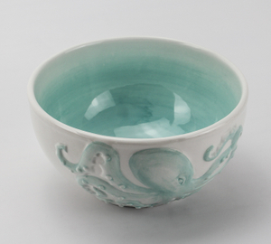 Three-dimensional relief marine life modeling series tableware-bowl