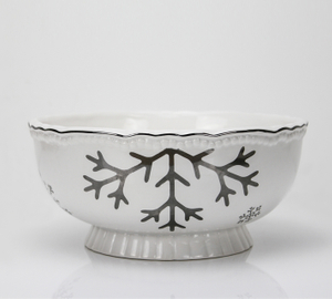 Christmas shiny snowflake series-Salad Bowl 