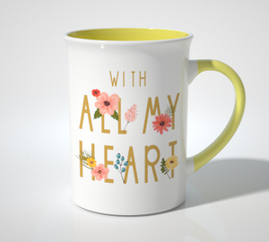 16OZ Happy Mother Day Mug-flowers and letters