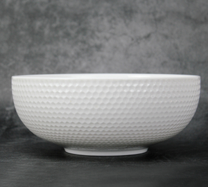 Pure white embossed series-Bowl series