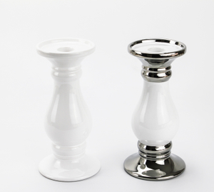 Classical ceramic high candle holder