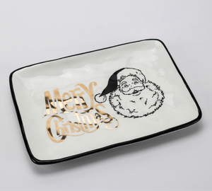 Christmas concave-convex rectangular plate series