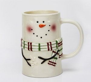 Christmas snowman big tall mug