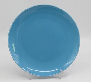 Blue glaze 16-piece plate