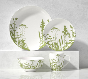 16-Piece Ceramic Dinnerware Set - Phantom of Flower Branch 2