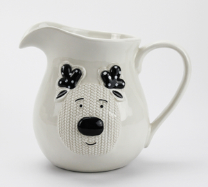 Embossed Christmas Fawn Milk Tank