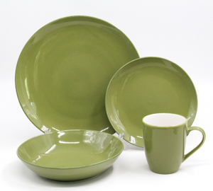 Vintage green 16-piece Tableware set