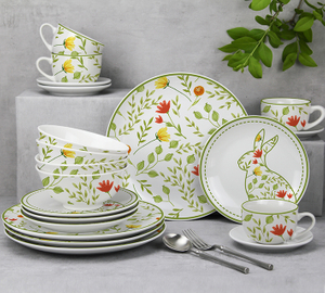 Easter Bunny Ceramic 20-piece Tableware