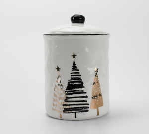 Golden Christmas Tree Series-Ceramic Jar