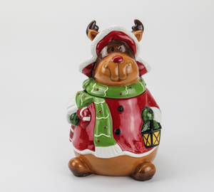 Big ceramic Christmas ornament-reindeer